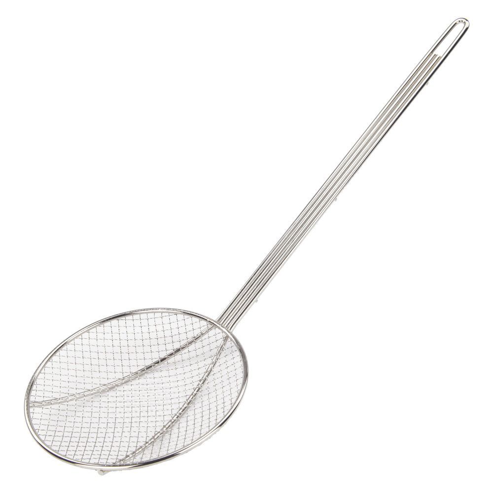 Winco Nickel-plated Round Wire Skimmer With 13 Inch Handle, 6 Inch Dia.