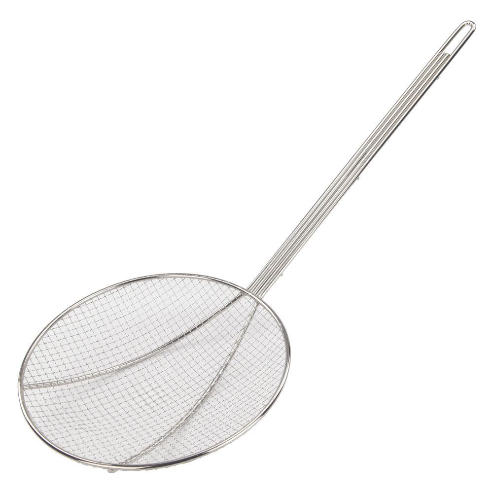 Winco Nickel-plated Round Wire Skimmer With 13 Inch Handle, 9 Inch Dia.