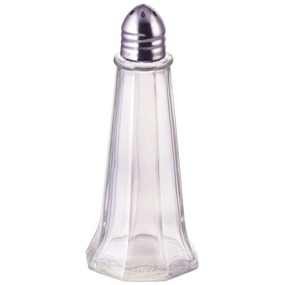 Winco Glass Tower Shaker With Chrome Top, 1 Ounce Capacity -- 12 Per Case