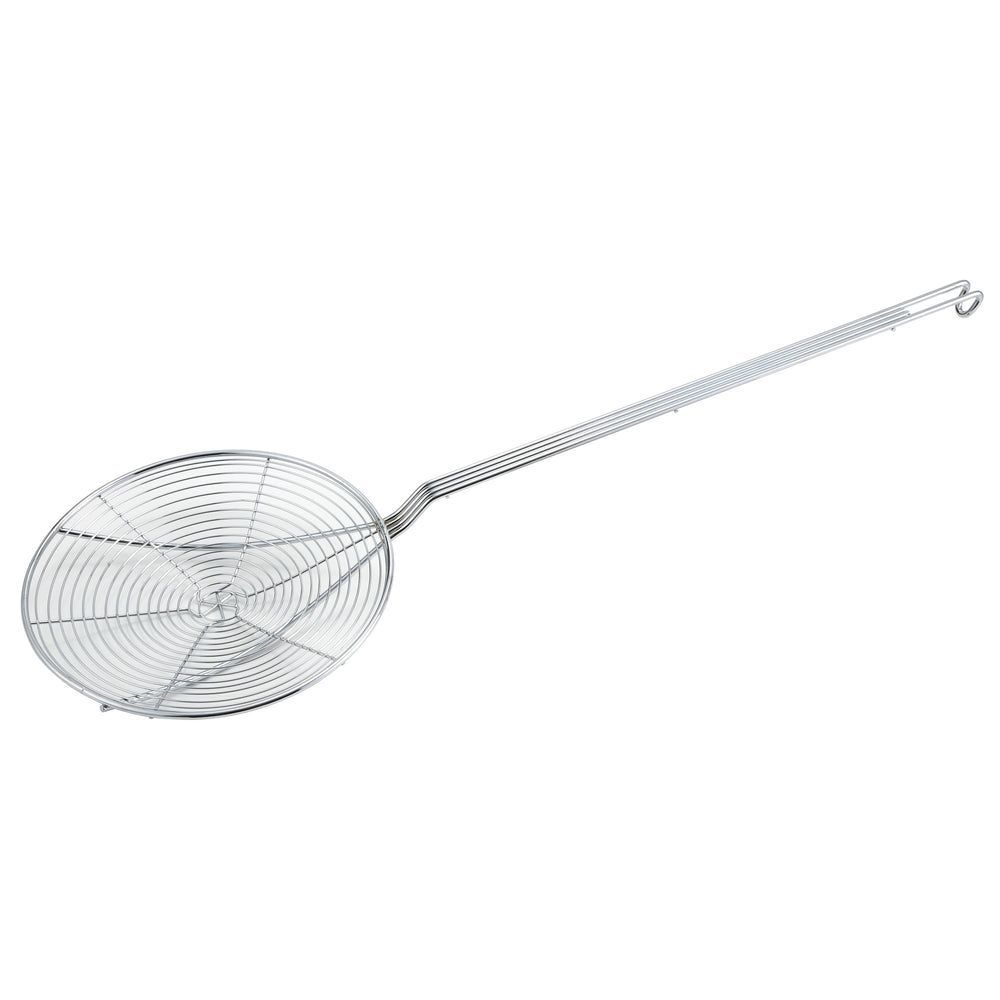 Winco Nickel Plated Spiral Wire Skimmer, 9 Inch Diameter
