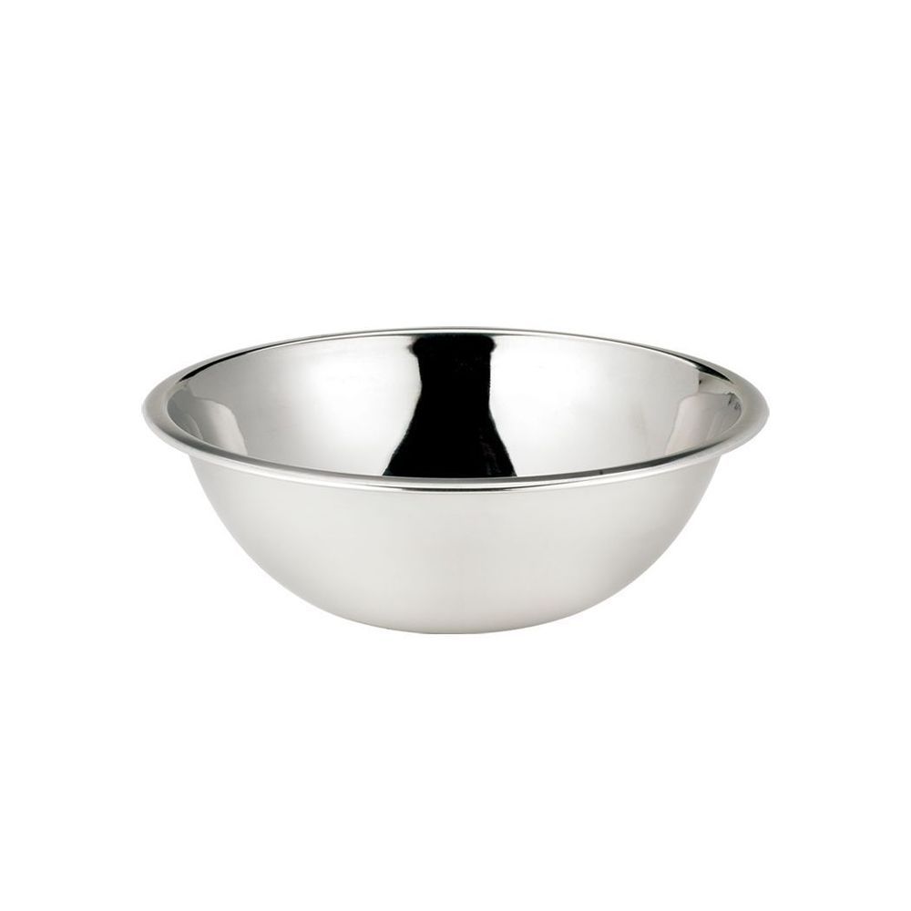 Browne Stainless Steel Mirror Finish Mixing Bowl, 8 Quart Capacity