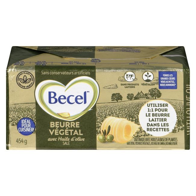 Becel Salted Plant Butter Sticks With Olive Oil, 454 G -- 12 Per Case