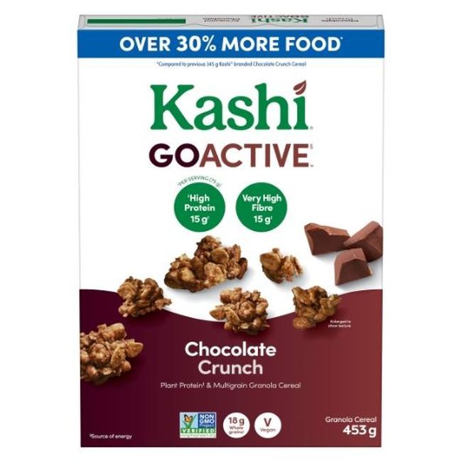 Kashi Céréales Goactive Croquant Au Chocolat, 453 G -- 10 Par Caisse
