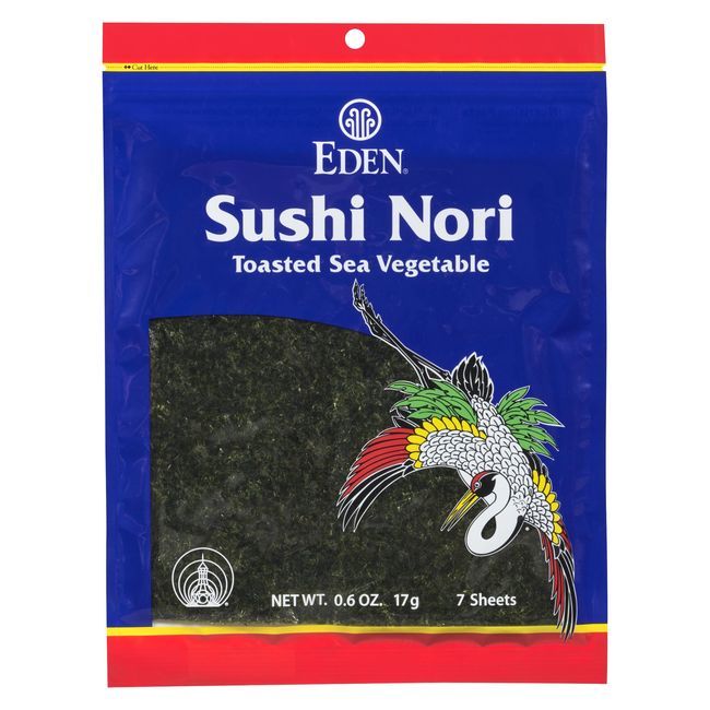 Eden Toasted Sushi Nori, 17 G -- 6 Per Case