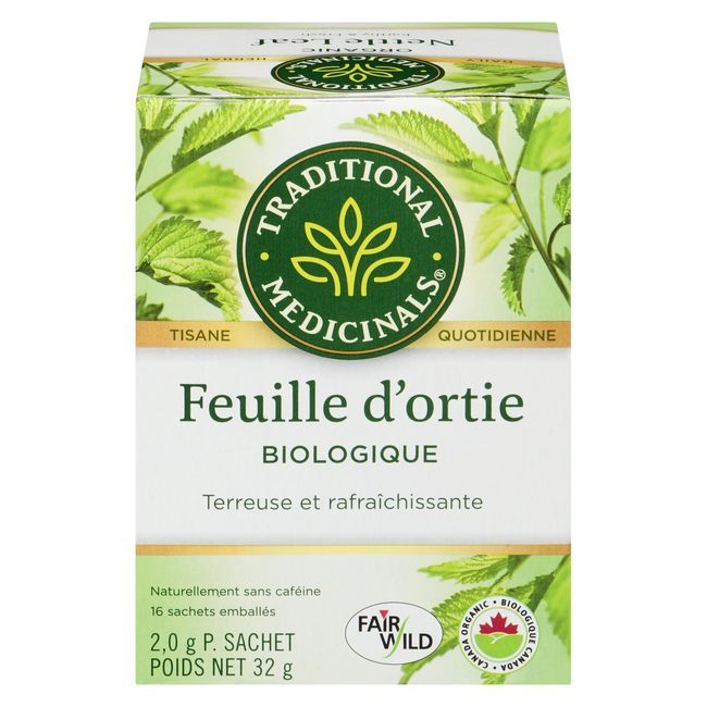Traditional Medicinals Organic Nettle Leaf Herbal Tea, 16 Tea Bags -- 6 Per Case