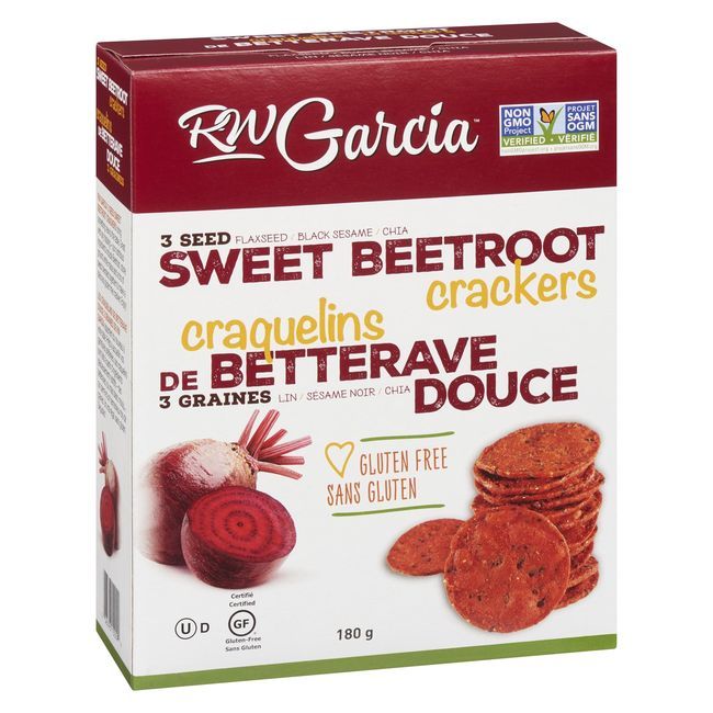 Rw Garcia Organic Sweet Beet Cracker, 180 G -- 6 Per Case