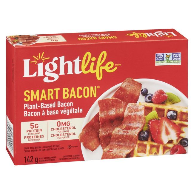 Lightlife Bacon Végétal Smart Bacon, 142 G -- 12 Par Boîte