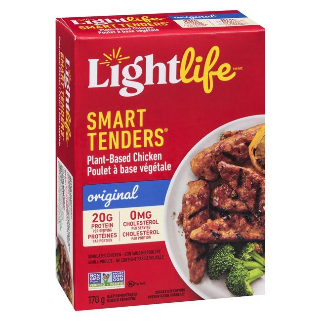 Lightlife Poulet Savoureux À Base De Plantes Smart Tenders, 170 G -- 8 Par Boîte