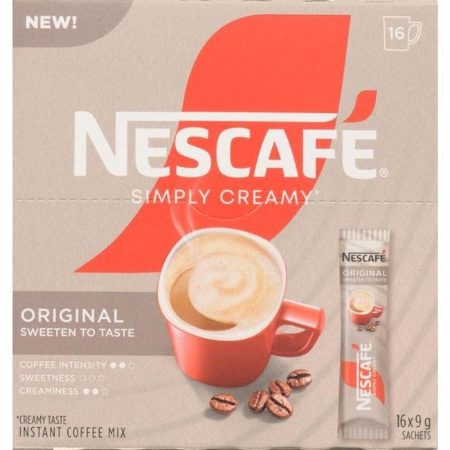 Nescafé Simply Creamy Original Instant Coffee Mix, 10 G -- 96 Per Case
