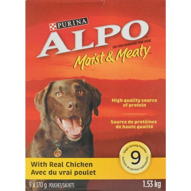 Alpo Moist And Meaty Chicken Dog Food, 1.53 Kg -- 6 Per Case