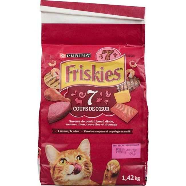 Friskies Croquettes Pour Chats 7 Favorites, 1,42 Kg -- 6 Par Boîte
