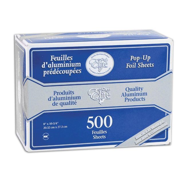 Chef Elite 8 X 10.75 In Pop Up Foil Sheets, 500 Count -- 6 Per Case