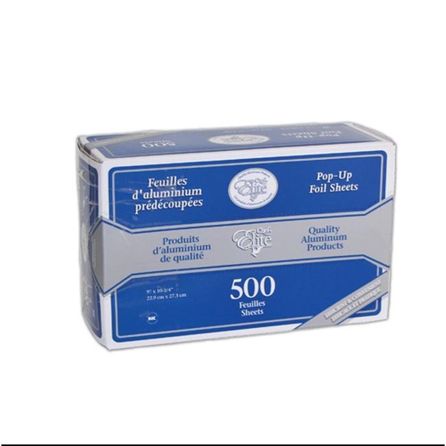 Chef Elite 9 In X 10.75 In Aluminum Pop Up Foil Sheets, 500 Count