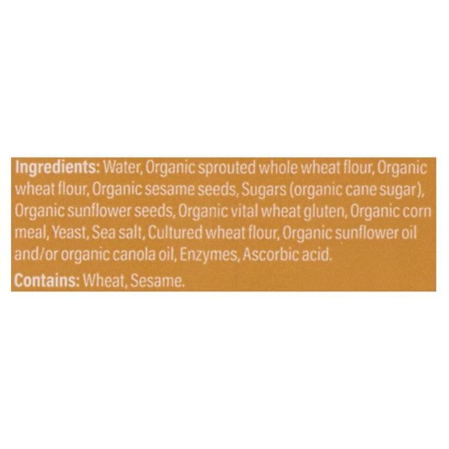 Silver Hills Bakery Organic Sprouted Power Sesame Sunflower Bagel, 400 G -- 8 Per Case