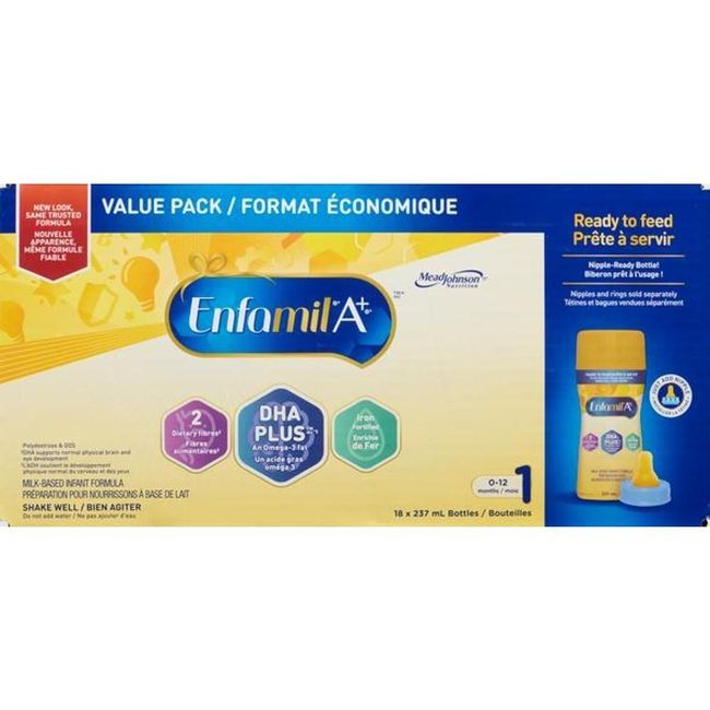 Enfamil A+ Infant Formula Liquid - Ready-to-feed, 237 Ml -- 18 Per Case