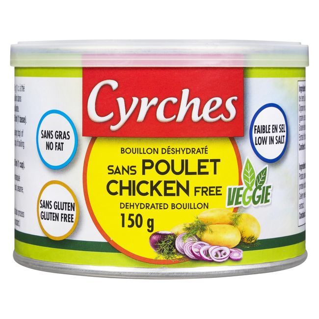 Cyrches Bouillon De Poulet Déshydraté, 150 G -- 6 Par Boîte
