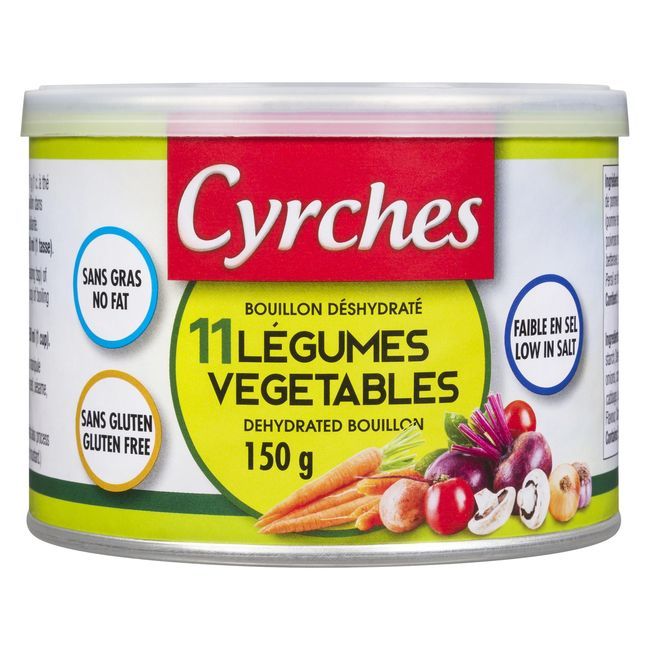 Cyrches Bouillon De Légumes Déshydratés, 150 G -- 6 Par Boîte