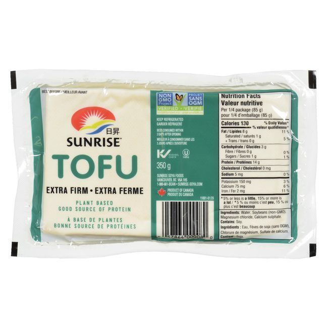 Sunrise Soya Foods Tofu Extra Ferme, 350 G -- 12 Par Boîte
