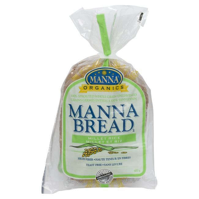 Manna Organics Sprouted Millet Rice Bread, 400 G -- 8 Per Case