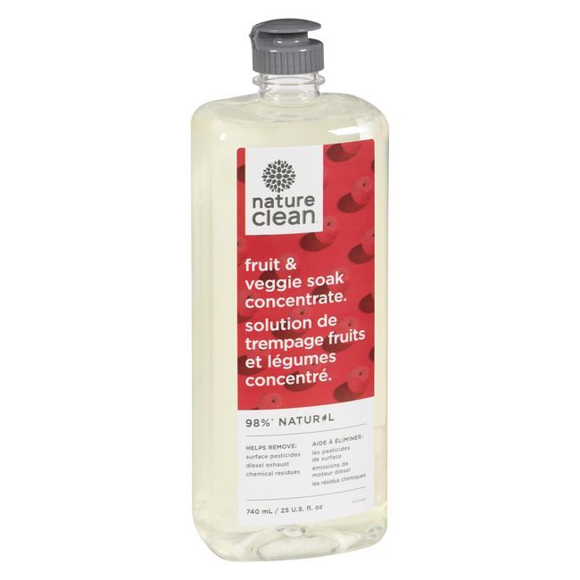 Nature Clean Fruit And Veggie Soak Concentrate, 740 Ml -- 6 Per Case