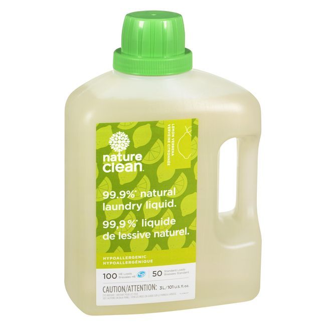 Nature Clean Détergent À Lessive Liquide À La Verveine Citronnée, 3 L -- 4 Par Boîte