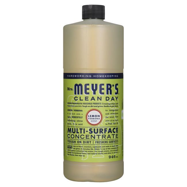 Mrs. Meyer's Clean Day Nettoyant Multi-surfaces Concentré À La Verveine Citronnée, 946 Ml -- 6 Par Boîte