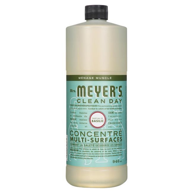 Mrs. Meyer's Clean Day Basil Concentrate Multi Surface Cleaner, 946 Ml -- 6 Per Case