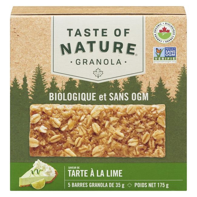 Taste Of Nature Organic Key Lime Pie Granola Bar, 35 G -- 60 Per Case