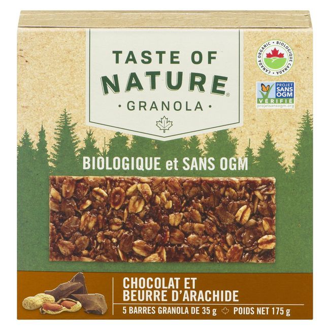 Taste Of Nature Chocolate Peanut Butter Granola Bar, 35 G -- 60 Per Case