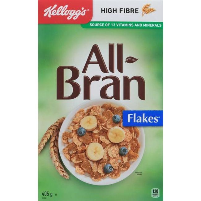 All-bran Flocons De Céréales, 405 G -- 8 Par Boîte
