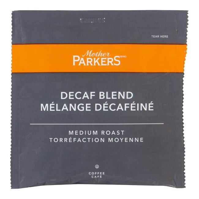 Mother Parkers Medium Roast Decaf Blend Coffee, 7.5 G -- 100 Per Case
