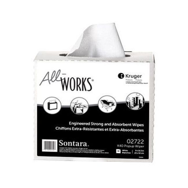 All Works Essuie-glaces K40 Popup Interfold, 16,5 X 9 Po -- 810 Par Boîte
