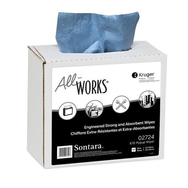 All Works Essuie-glaces K70 Popup Interfold, 16,5 X 9 Po -- 1 000 Par Boîte