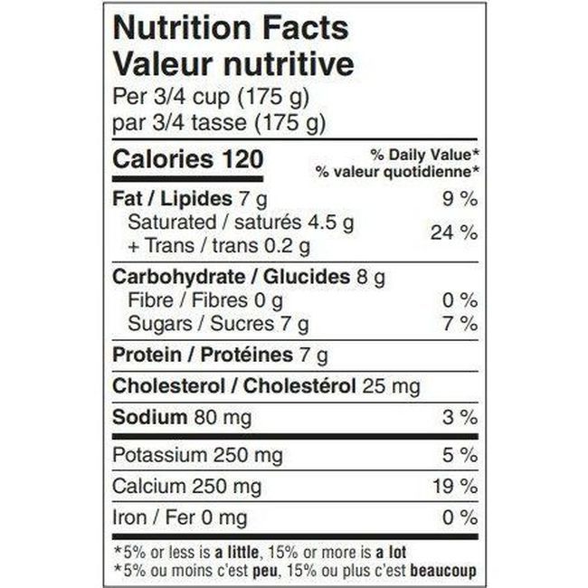 Organic Meadow Organic Plain 3.8 Percent Milk Fat Probiotic Yogurt, 750 G