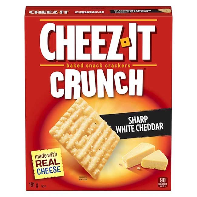 Cheez-it Crunch Sharp White Cheddar Cracker, 191 G -- 12 Per Case