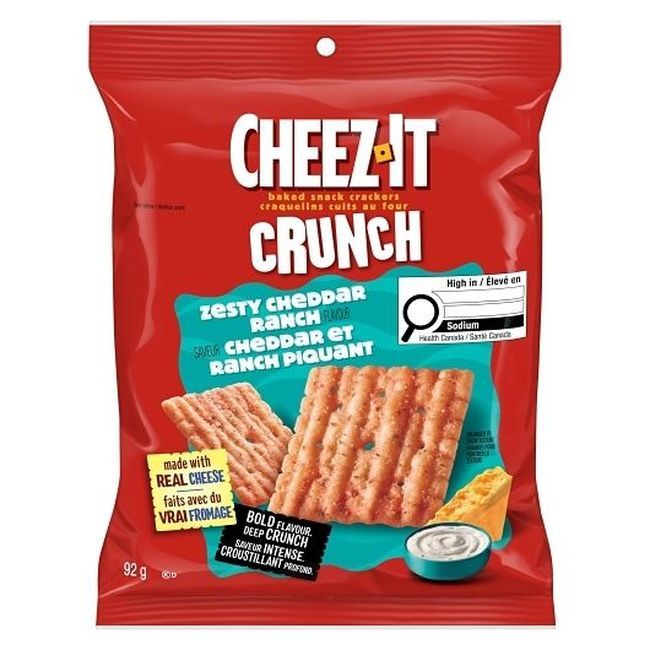 Cheez-it Croustillant Cheddar Ranch, 92 G -- 6 Par Caisse