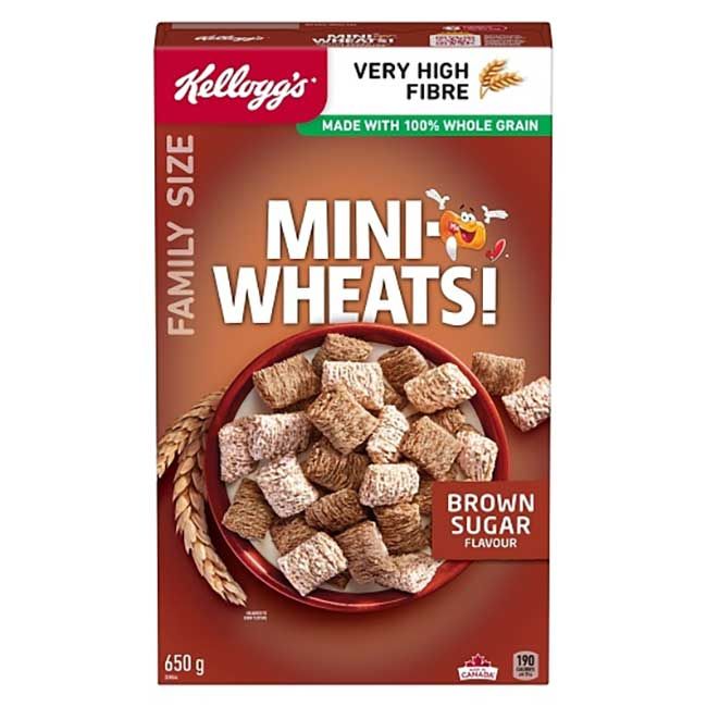 Mini Wheats Brown Sugar Cereal, 650 G -- 10 Per Case
