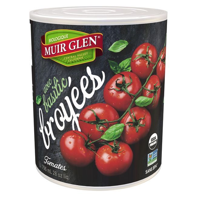 Muir Glen Organic Crushed Tomatoes With Basil, 796 Ml -- 12 Per Case