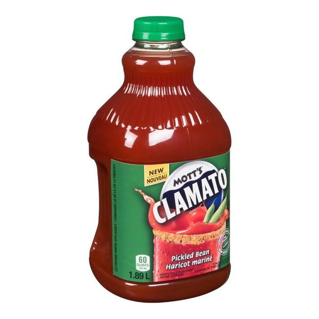 Clamato Pickled Bean Tomato Clam Juice Cocktail, 1.89 L -- 8 Per Case