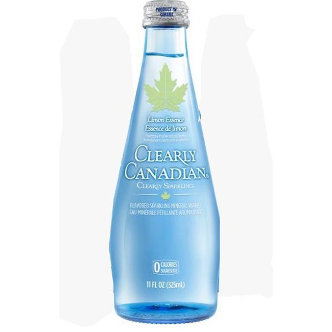 Clearly Canadian Eau Minérale Pétillante Limon Essence, 325 Ml -- 12 Par Boîte