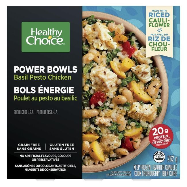 Healthy Choice Grain Free Basil Pesto Chicken Bowl, 262 G -- 8 Per Case