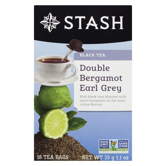 Stash Double Bergamot Earl Grey Black Tea, 20 Count -- 6 Per Case