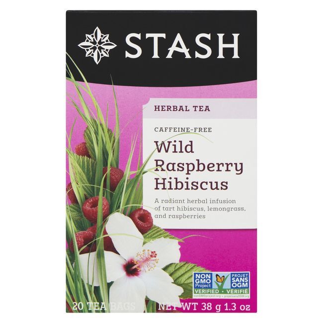 Stash Tisane À La Framboise Sauvage Et À L'hibiscus, 20 Unités -- 6 Par Boîte