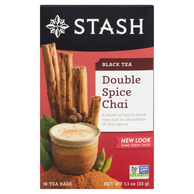 Stash Double Spice Chai Black Tea, 18 Count -- 6 Per Case