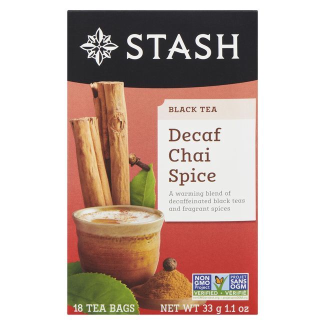 Stash Decaf Chai Spice Black Tea, 18 Count -- 6 Per Case