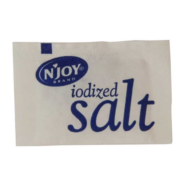 N'joy Iodized Salt Packets, 0.5 G -- 6000 Per Case