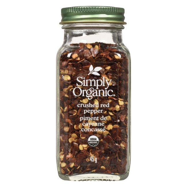 Simply Organic Piment Rouge Concassé, 45 G -- 6 Par Boîte