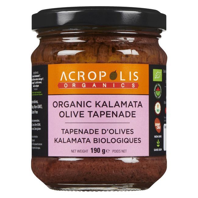 Acropolis Organics Kalamata Olive Tapenade, 190 G -- 12 Per Case