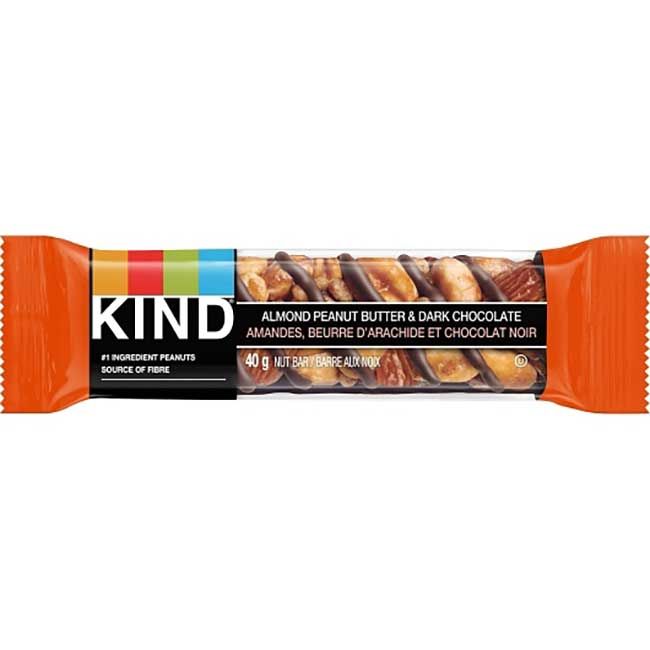 Kind Snacks Barre De Chocolat Noir Au Beurre D'arachide, 40 G -- 72 Par Boîte