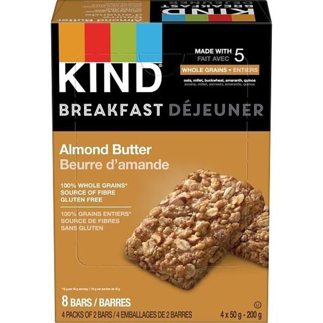 Kind Snacks Breakfast Almond Butter Bar, 50 G -- 20 Per Case